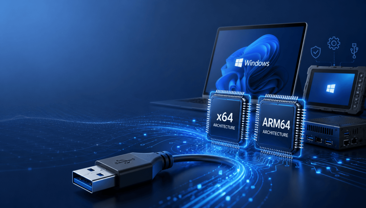 USB driver for Windows on x64 and ARM64 basis
